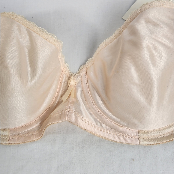♥️ NWT VINTAGE STRAPLESS PUSH-UP BRA BY SMOOTHIE - 36B - BLUSH ♥️ - Picture 8 of 12